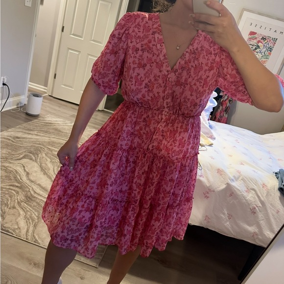 Taylor floral pink dress midi - Picture 10 of 10